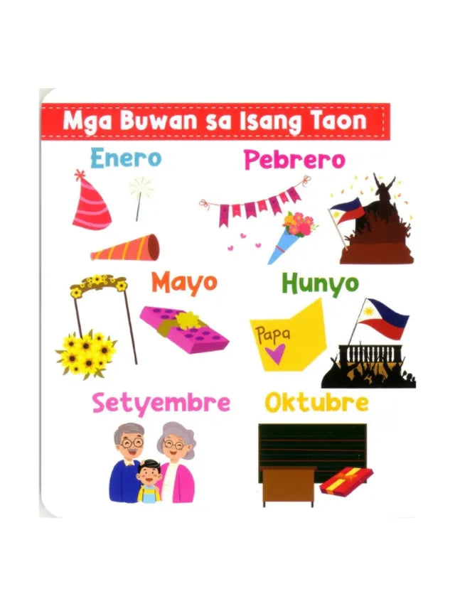 Picture Board Book - Mga Buwan sa Isang Taon