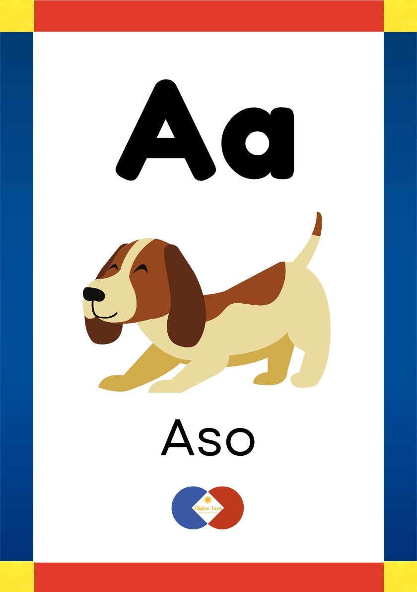 Filipino ABAKADA Flashcards with tracing activity