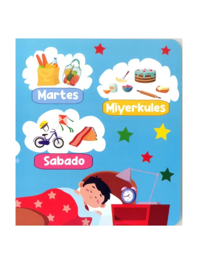 Picture Board Book - Mga Araw sa Isang Linggo