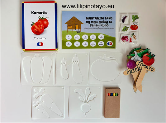 Bahay Kubo - Vegetable Learning Activity Set