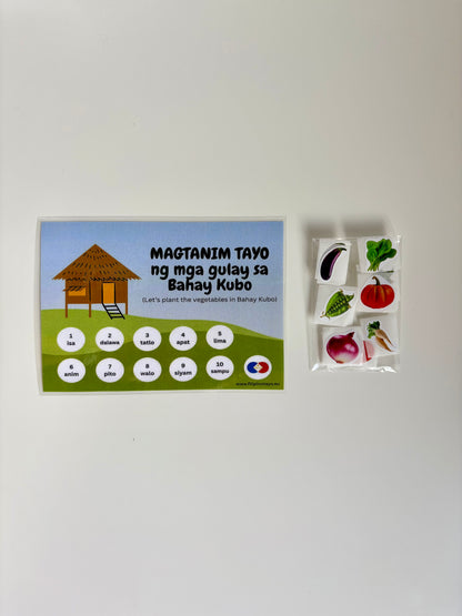 Bahay Kubo - Vegetable Learning Activity Set
