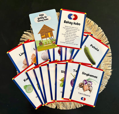 Bahay Kubo Tagalog-English flashcards