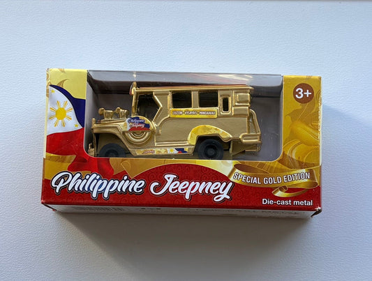 Philippine Jeepney (Special Gold Edition) Collectible Miniature Toy