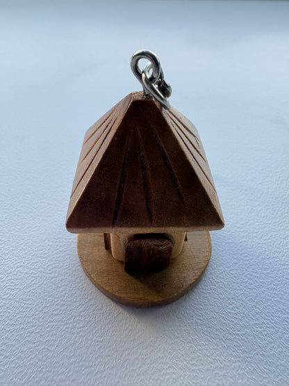 Bahay Kubo (Nipa Hut) Wooden Keychain/ Bag Charm