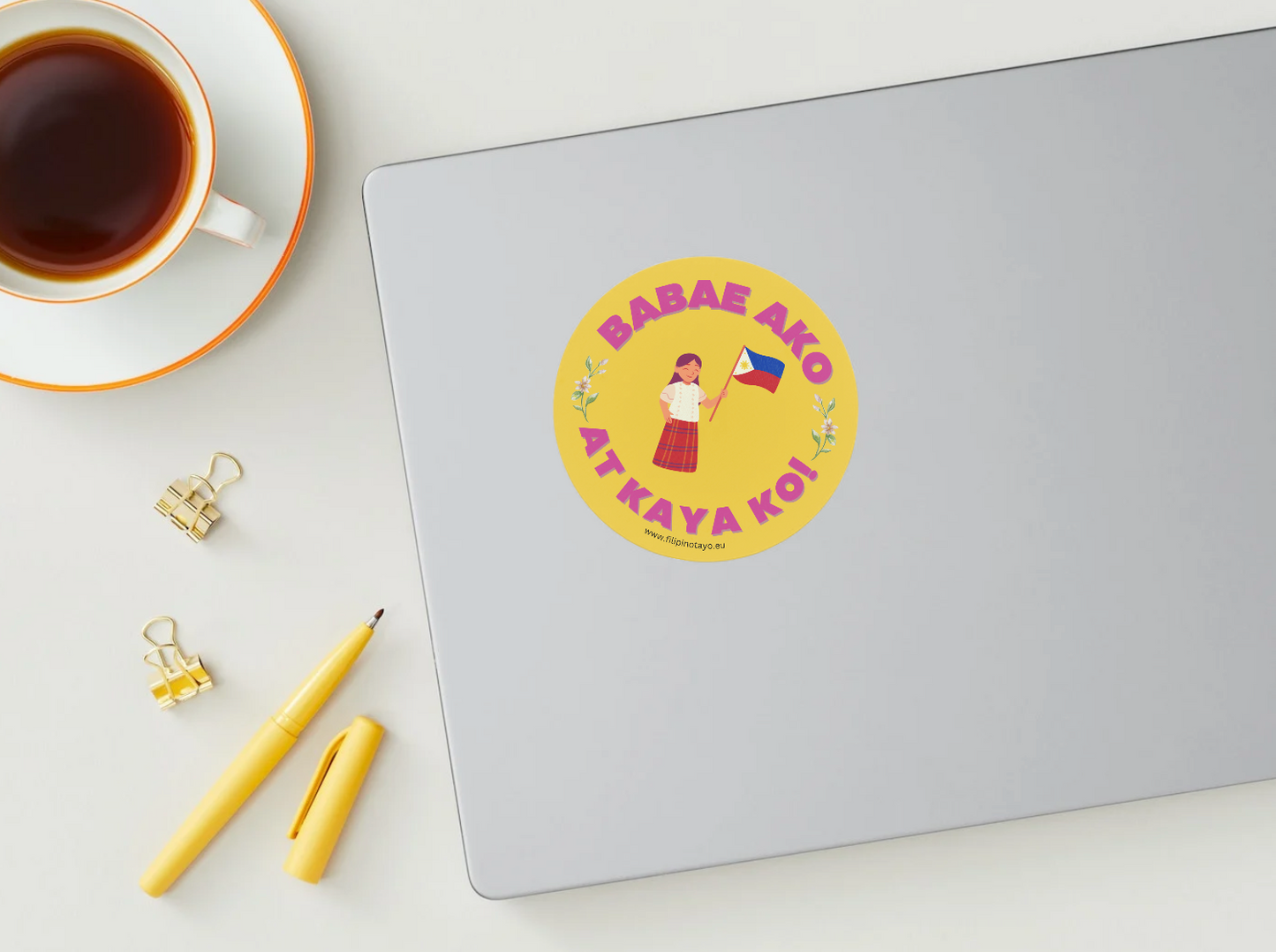 Pack of 5 stickers - BABAE AKO AT KAYA KO design