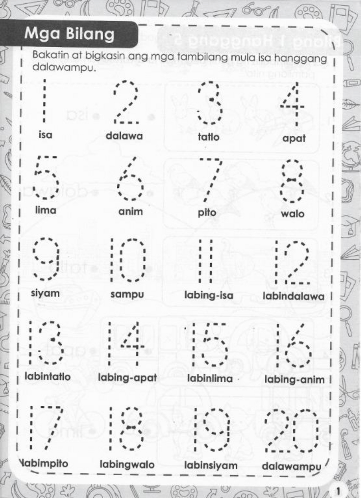 Activity Book - Fun with Filipino: Mga Bilang, Hugis, at Kulay