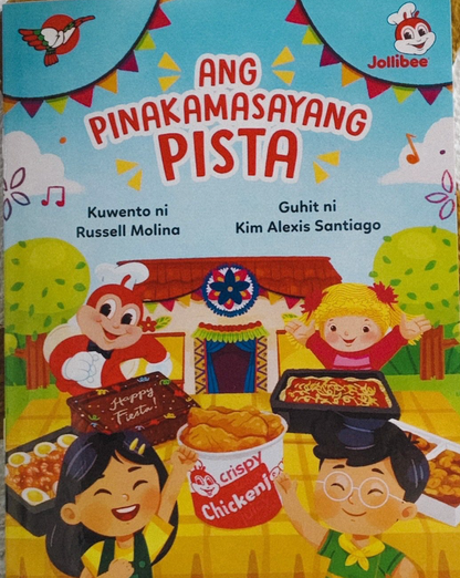 LIMITED EDITION Jollibee Kids Values Book FIL/ENG - Ang Pinakamasayang Pista