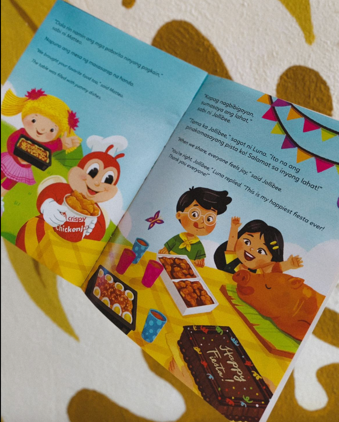 LIMITED EDITION Jollibee Kids Values Book FIL/ENG - Ang Pinakamasayang Pista