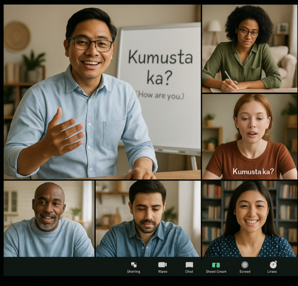 adult group class online tagalog